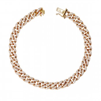 Pave Diamond Link Bracelet