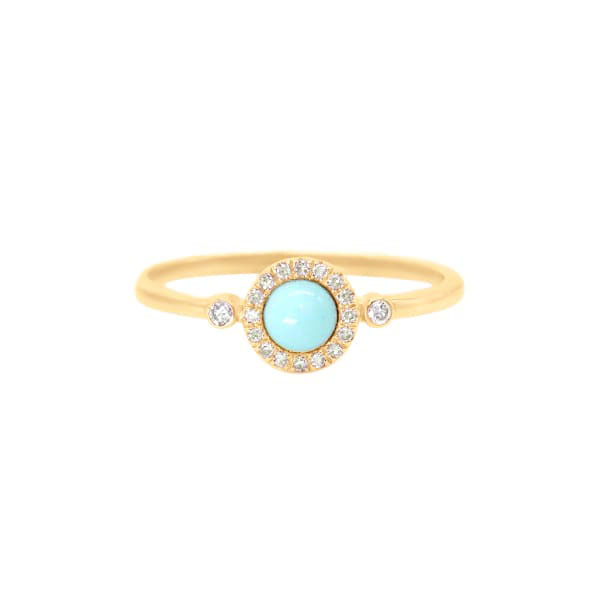 Bassano Jewelry Turquoise and Diamond Ring