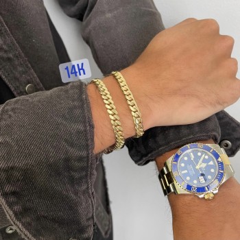 14k Gold Cuban Link Bracelet