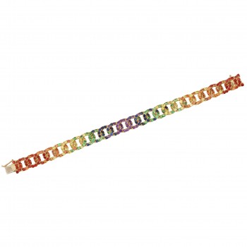 Chunky Rainbow Link Bracelet