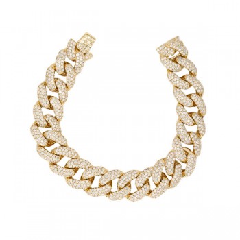 Jumbo Pave Diamond Link Bracelet