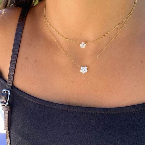 Bassano Jewelry Mini Flower Cluster Pendant