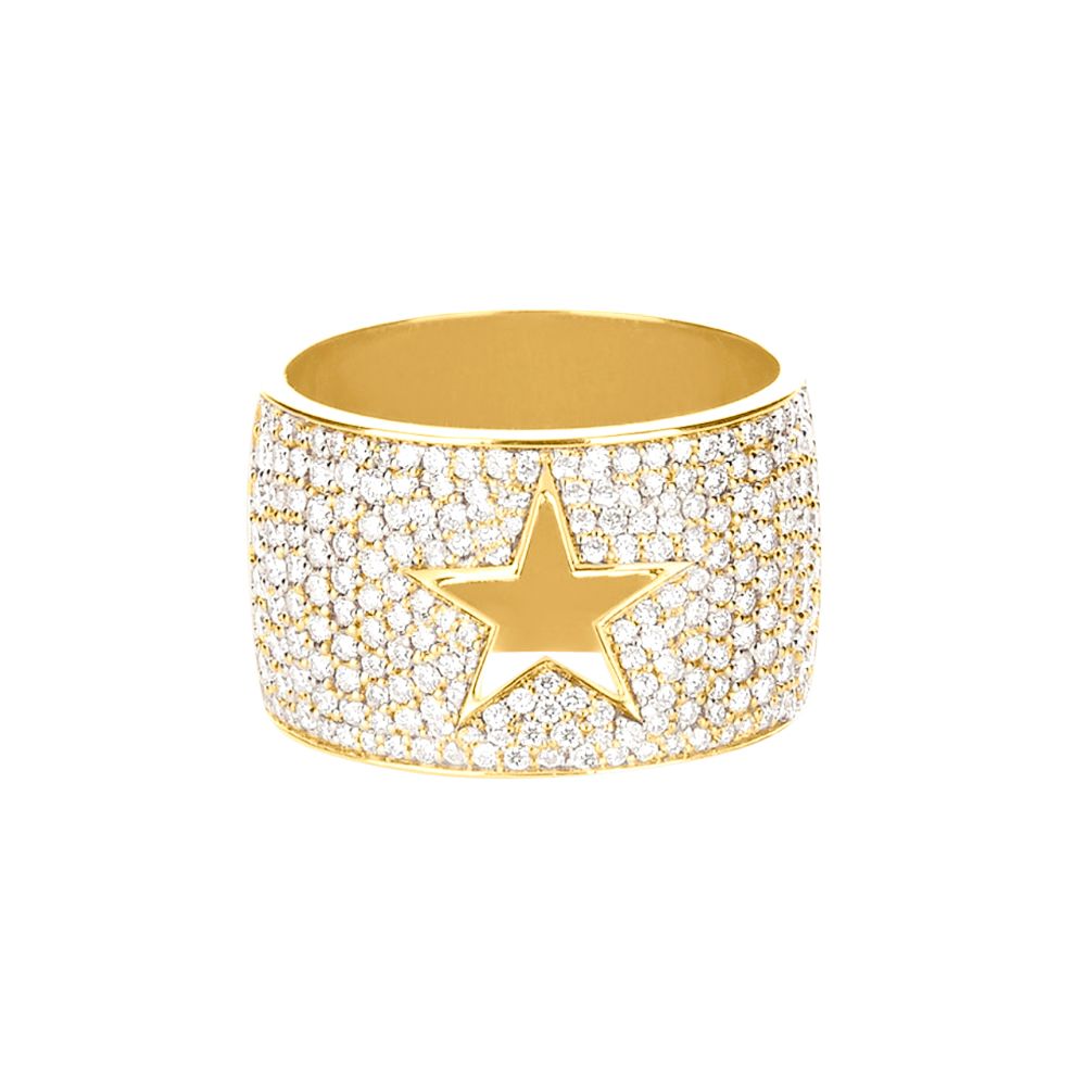 Bassano Jewelry  Diamond Pave Star Ring