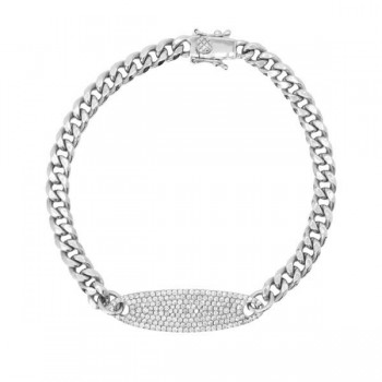 Diamond ID Link Bracelet