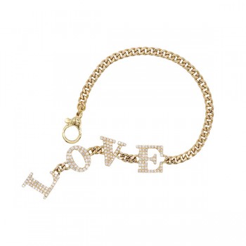 Love Drop Link Bracelet
