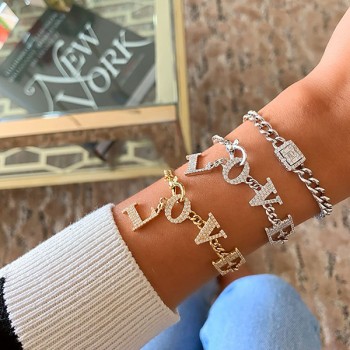 Love Drop Link Bracelet