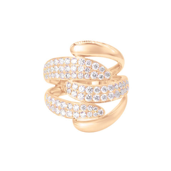 18k Gold And Diamond Wrap Ring