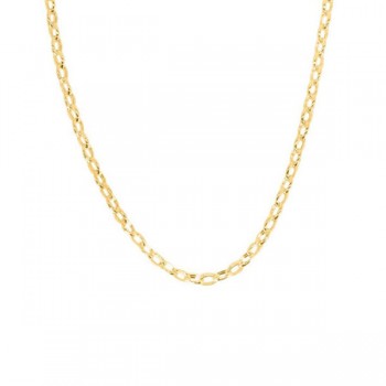 14k Gold Rolo Oval Chain